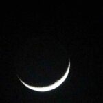 Van’da 2026’nın ilk hilal ayı, akşam saatlerinde gökyüzünde etkileyici bir görüntü oluşturdu.